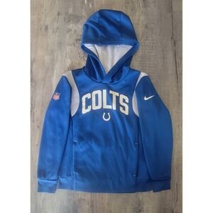 Indianapolis Colts Nike On Field Therma Fit  Youth Small  Blue Pullover Hoodie